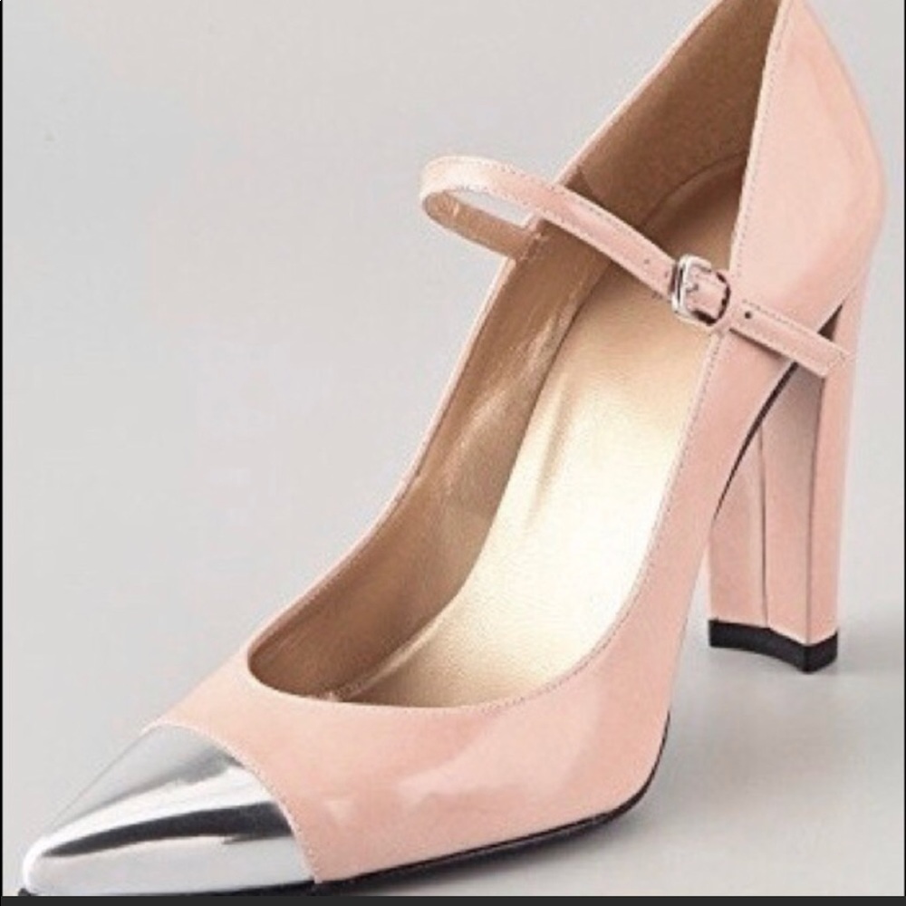 Stuart Weitzman Capsize Mary Jane Pumps in Blush